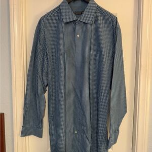 Men's Blue Checkered Shirt